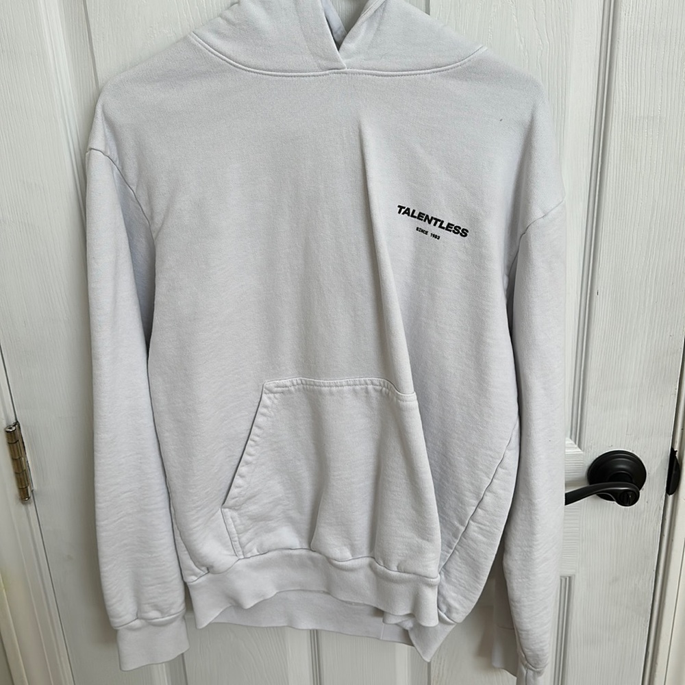 Talentless hoodie white size medium